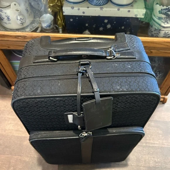 Coach Signature Black luggage suitcase